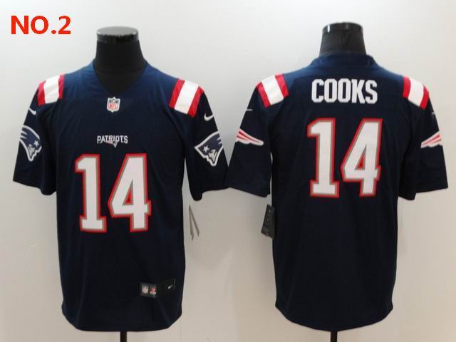 Men's New England Patriots #14 Brandin Cooks Jersey NO.2;